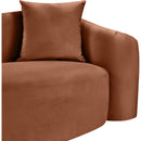  Manufacturer Color_Cognac -- Destin 91" Cognac Velvet Upholstered Sofa IMAGE 9