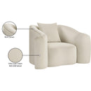  Manufacturer Color_Cream -- Destin Cream Velvet Upholstered Chair IMAGE 18