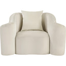  Manufacturer Color_Cream -- Destin Cream Velvet Upholstered Chair IMAGE 3