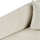  Manufacturer Color_Cream -- Destin Cream Velvet Upholstered Chair IMAGE 8