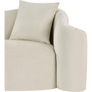 Meridian Destin Cream Velvet Loveseat IMAGE 11