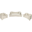  Manufacturer Color_Cream -- Destin 70" Cream Velvet Upholstered Loveseat IMAGE 14
