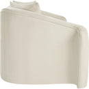  Manufacturer Color_Cream -- Destin 70" Cream Velvet Upholstered Loveseat IMAGE 7