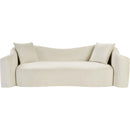  Manufacturer Color_Cream -- Destin 91" Cream Velvet Upholstered Sofa IMAGE 3