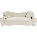 Meridian Destin Cream Velvet Sofa IMAGE 4