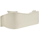  Manufacturer Color_Cream -- Destin 91" Cream Velvet Upholstered Sofa IMAGE 6