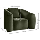 Meridian Destin Green Velvet Chair IMAGE 17