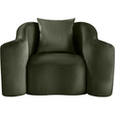 Meridian Destin Green Velvet Chair IMAGE 3