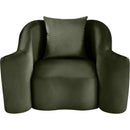  Manufacturer Color_Green -- Destin Green Velvet Upholstered Chair IMAGE 4