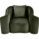 Meridian Destin Green Velvet Chair IMAGE 4