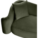 Meridian Destin Green Velvet Loveseat IMAGE 10
