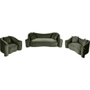 Meridian Destin Green Velvet Loveseat IMAGE 14