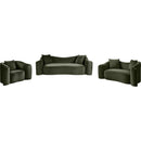 Meridian Destin Green Velvet Loveseat IMAGE 15
