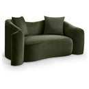  Manufacturer Color_Green -- Destin 70" Green Velvet Upholstered Loveseat IMAGE 1
