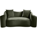  Manufacturer Color_Green -- Destin 70" Green Velvet Upholstered Loveseat IMAGE 3