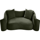  Manufacturer Color_Green -- Destin 70" Green Velvet Upholstered Loveseat IMAGE 4