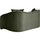 Manufacturer Color_Green -- Destin 70" Green Velvet Upholstered Loveseat IMAGE 6