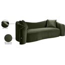  Manufacturer Color_Green -- Destin 91" Green Velvet Upholstered Sofa IMAGE 18