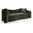  Manufacturer Color_Green -- Destin 91" Green Velvet Upholstered Sofa IMAGE 1