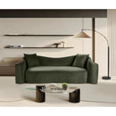  Manufacturer Color_Green -- Destin 91" Green Velvet Upholstered Sofa IMAGE 2