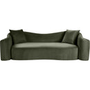  Manufacturer Color_Green -- Destin 91" Green Velvet Upholstered Sofa IMAGE 3