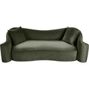  Manufacturer Color_Green -- Destin 91" Green Velvet Upholstered Sofa IMAGE 4