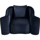  Manufacturer Color_Navy -- Destin Navy Velvet Upholstered Chair IMAGE 4
