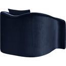 Meridian Destin Navy Velvet Chair IMAGE 6