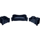 Meridian Destin Navy Velvet Loveseat IMAGE 14