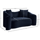 Manufacturer Color_Navy -- Destin 70" Navy Velvet Upholstered Loveseat IMAGE 17