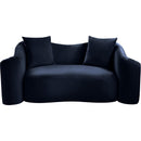  Manufacturer Color_Navy -- Destin 70" Navy Velvet Upholstered Loveseat IMAGE 3
