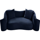  Manufacturer Color_Navy -- Destin 70" Navy Velvet Upholstered Loveseat IMAGE 4