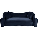 Meridian Destin Navy Velvet Sofa IMAGE 4