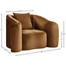  Manufacturer Color_Saddle -- Destin Saddle Velvet Upholstered Chair IMAGE 17