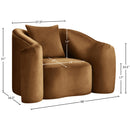 Meridian Destin Saddle Velvet Chair IMAGE 17