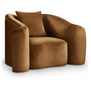 Manufacturer Color_Saddle -- Destin Saddle Velvet Upholstered Chair IMAGE 1