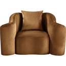  Manufacturer Color_Saddle -- Destin Saddle Velvet Upholstered Chair IMAGE 3