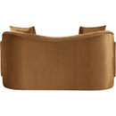 Meridian Destin Saddle Velvet Loveseat IMAGE 5
