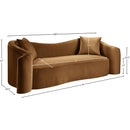  Manufacturer Color_Saddle -- Destin 91" Saddle Velvet Upholstered Sofa IMAGE 17