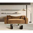  Manufacturer Color_Saddle -- Destin 91" Saddle Velvet Upholstered Sofa IMAGE 2