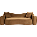  Manufacturer Color_Saddle -- Destin 91" Saddle Velvet Upholstered Sofa IMAGE 3