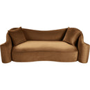 Manufacturer Color_Saddle -- Destin 91" Saddle Velvet Upholstered Sofa IMAGE 4