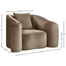  Manufacturer Color_Taupe -- Destin Taupe Velvet Upholstered Chair IMAGE 17
