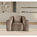  Manufacturer Color_Taupe -- Destin Taupe Velvet Upholstered Chair IMAGE 2