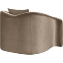  Manufacturer Color_Taupe -- Destin Taupe Velvet Upholstered Chair IMAGE 6