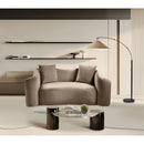  Manufacturer Color_Taupe -- Destin 70" Taupe Velvet Upholstered Loveseat IMAGE 2