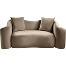  Manufacturer Color_Taupe -- Destin 70" Taupe Velvet Upholstered Loveseat IMAGE 3