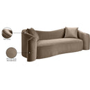  Manufacturer Color_Taupe -- Destin 91" Taupe Velvet Upholstered Sofa IMAGE 18