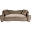  Manufacturer Color_Taupe -- Destin 91" Taupe Velvet Upholstered Sofa IMAGE 4