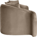  Manufacturer Color_Taupe -- Destin 91" Taupe Velvet Upholstered Sofa IMAGE 7